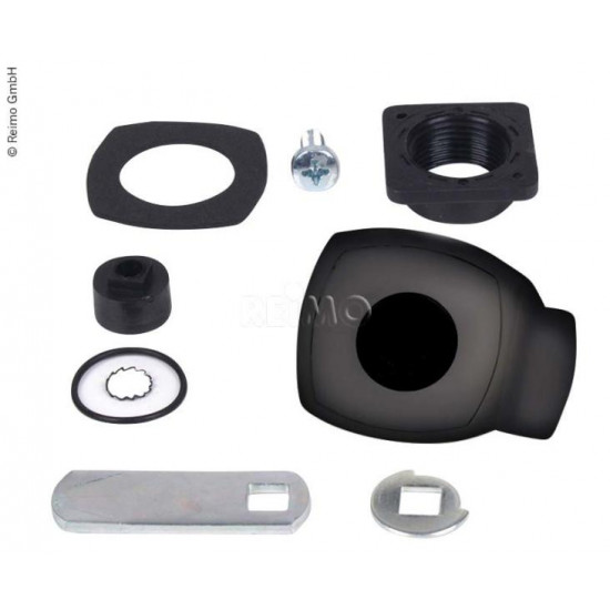 per + key incl. cap black without cylinder + key incl. cap