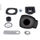 per + key incl. cap black without cylinder + key incl. cap