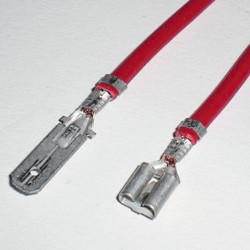 Flat blade connector 0.5-1 sq mm