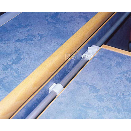 Table glide rail for wall mounting