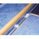 Table glide rail for wall mounting
