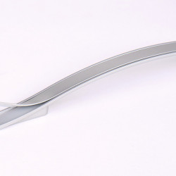 Cabinet handle, silver, matt lacquered, length 160mm