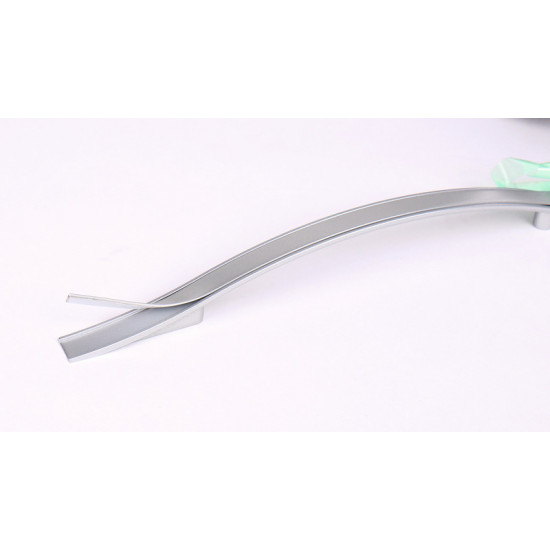 Cabinet handle, silver, matt lacquered, length 160mm
