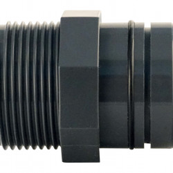 Pipe connector 40/32mm straight with 1¼" external thread