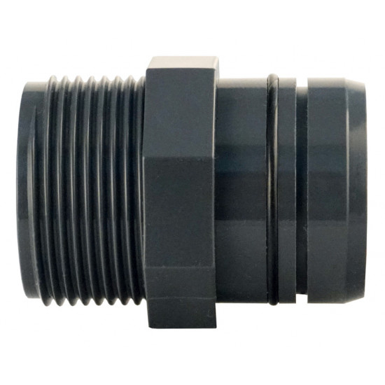 Pipe connector 40/32mm straight with 1¼" external thread