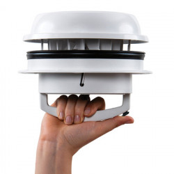 MaxxFan Dome Plus 12V Roof Vent - White