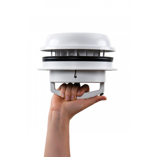MaxxFan Dome Plus 12V Roof Vent - White