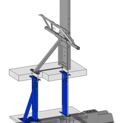 Intermediate shelf structure - height 130 - 180 mm