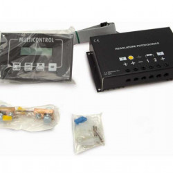 Multicontrol solar charge controller and battery indicator
