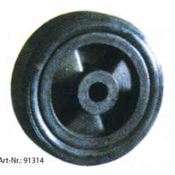 Wheel 205x61, plastic tire, plastic rim, load capacity up to 150kg