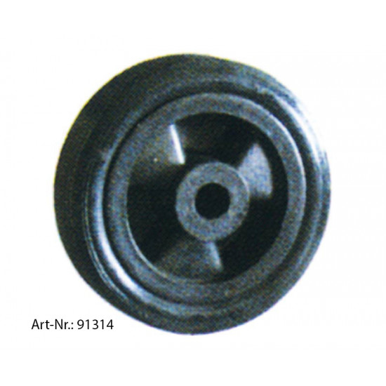 Wheel 205x61, plastic tire, plastic rim, load capacity up to 150kg