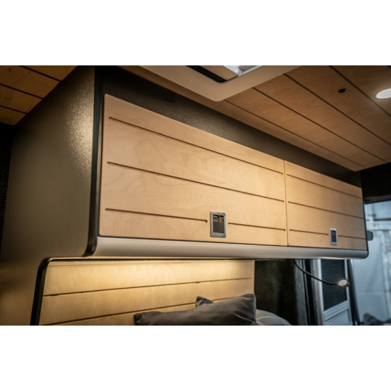 Aluminum corner profile - silver - open on one side