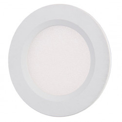 LED recessed spotlights with additional spacer ring for surface mounting - White