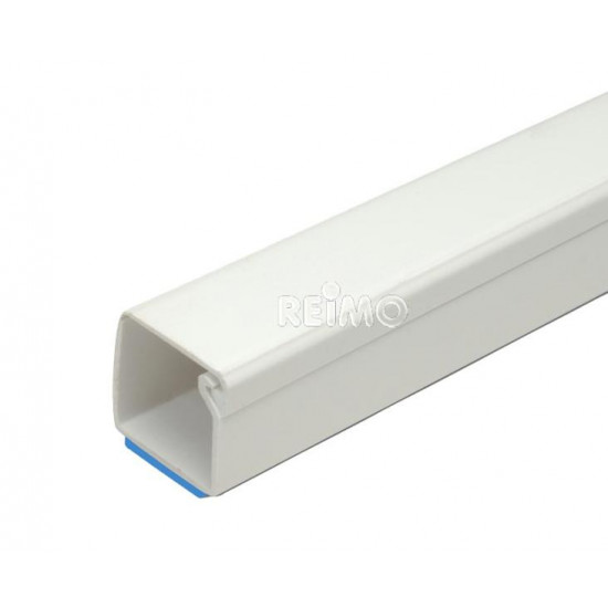 Cable trunking 7x12mm L2000mm. With film hinge cover, self-adhesive.