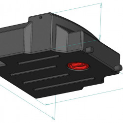 Wastewater tank for Ford Transit from 2015 onwards - 90 l