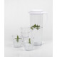 Jug with screw-on lid and 4 glasses 0.25 l