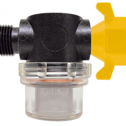 Pump pre-filter with wing nut