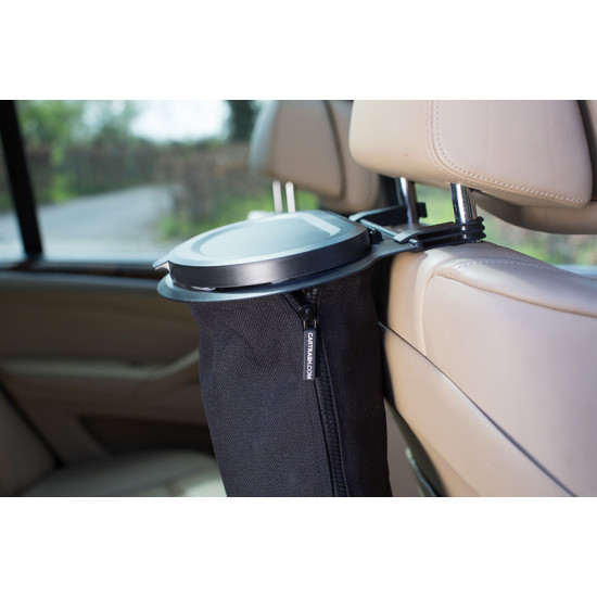 Flextrash waste bin, 3L, black, biodegradable material
