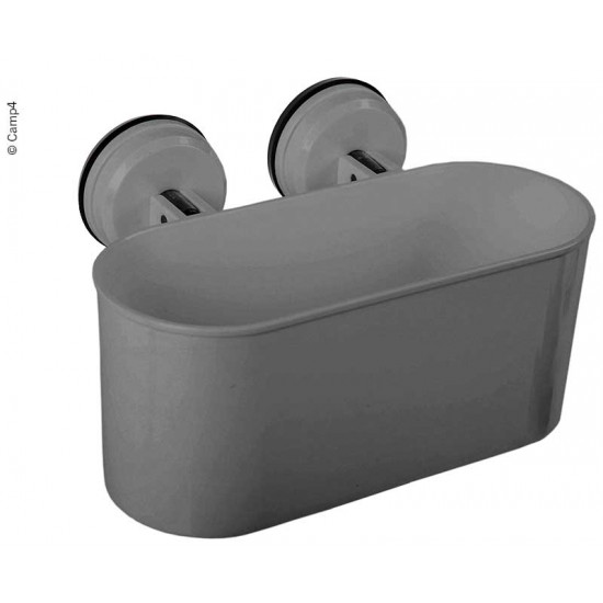 Storage box with 2 suction cups - Anthracite
