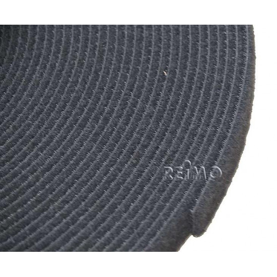 Special hook and loop fastener, black, per meter