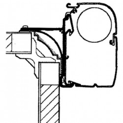 Omnistor awning adapter for Adria semi-integrated motorhomes
