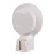 Toilet brush with suction cup, white