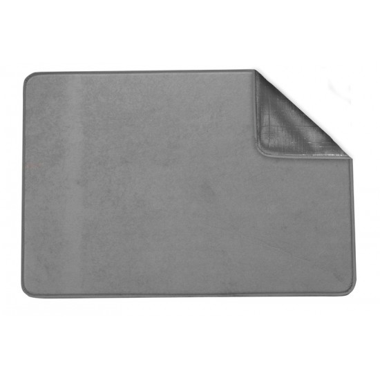 Thermal pet mat 70x50cm, light grey, non-slip