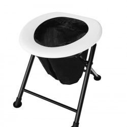 Camping folding toilet