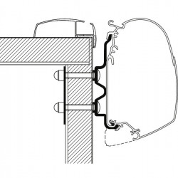 Awning adapter for Thule Omnistor TO5200 Hobby Optima Ontour