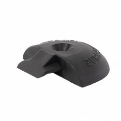 Lashing rail end piece - round - anthracite