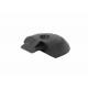 Lashing rail end piece - round - anthracite