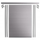 Complete roller shutter door set - silver