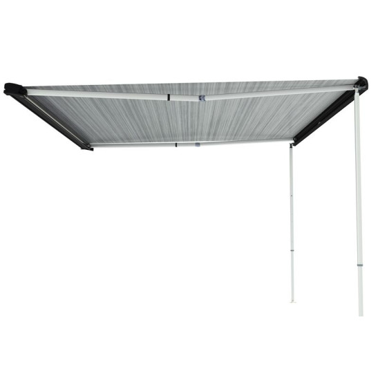 W 2700 x Abstract 2250mm Fiamma F40van awning for VW T5/T6 Cloth colour: Royal Grey, Housing colour: Deep Black