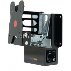 Removable TV wall mount with 12V power supply and antenna socket