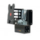Removable TV wall mount with 12V power supply and antenna socket