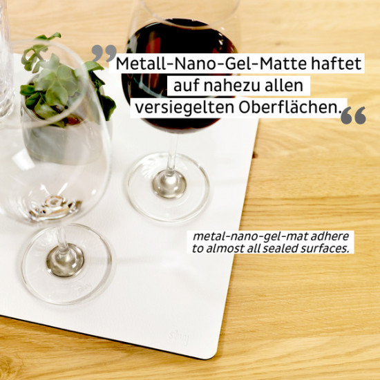 Metal nano-gel mat - white