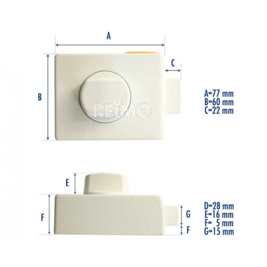 HEOSafe auxiliary lock, keyed alike
