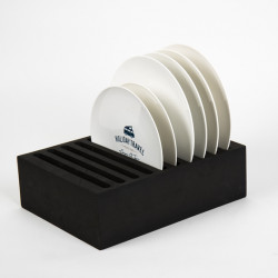 Plate holder - Black - For up to 10 plates