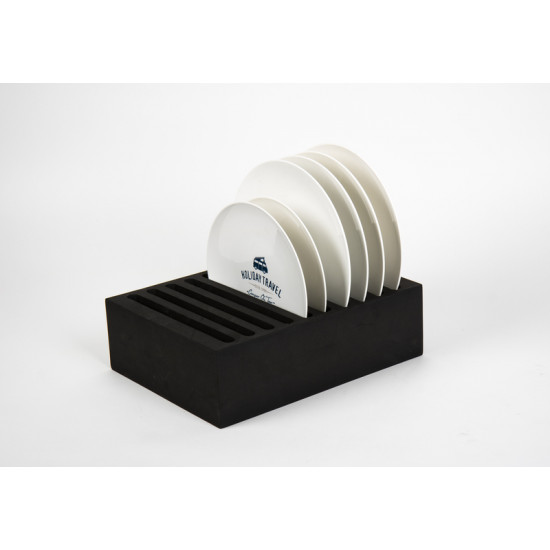 Plate holder - Black - For up to 10 plates