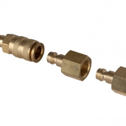 30 mbar quick-release coupling - 1 x male, 2 x female connections
