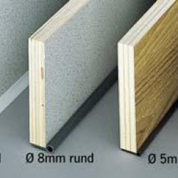 Luxury sealing strip (medium grey) 5 m