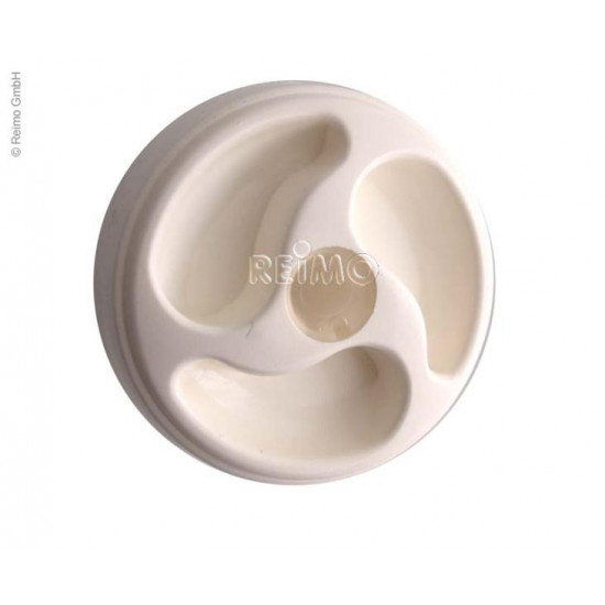 3-handle fuel tank lock - Pure white