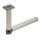 Articulated table leg - matte silver - joint center - L 675 / 315 mm