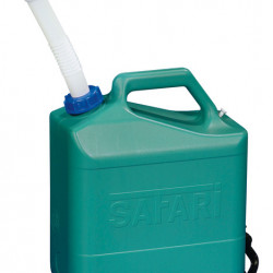 Water canister with spout closure, 15 liters