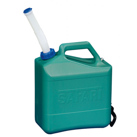 Water canister with spout closure, 15 liters