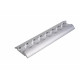 Semi-circular screw-on lashing rail - Silver