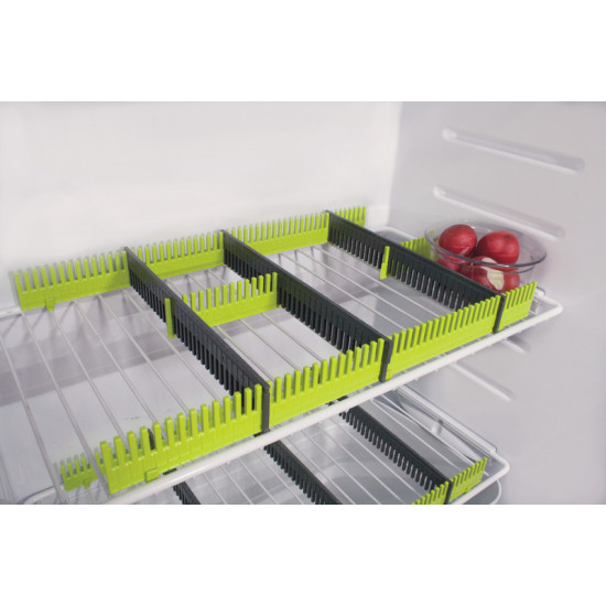 Purvario refrigerator strips in a set of 8 - Lime/Anthracite