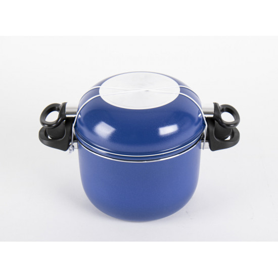 Aluminum camping cookware with non-stick coating - 9-piece set