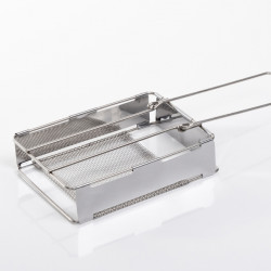 Foldable stainless steel sandwich maker