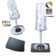 Magnetic plastic champagne glasses 0.15 l - set of 2
